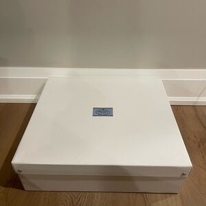 Prada White Presentation Box with Center Logo Plaque